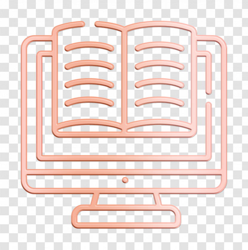 Ebook Icon Monitor Icon Online Learning Icon Transparent PNG