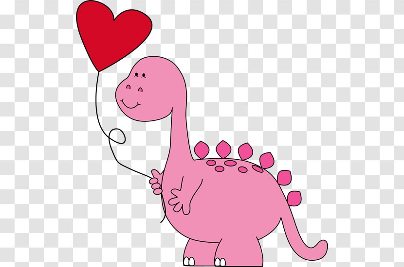 Dinosaur Valentine Valentine's Day Clip Art - Organism Transparent PNG
