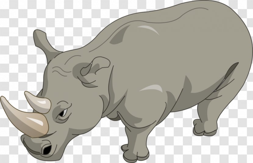 Rhinoceros Cartoon Download - Pig - Hand-painted Rhino Transparent PNG