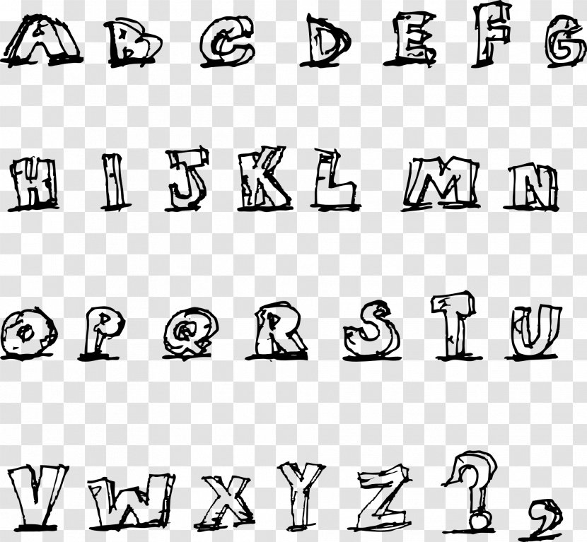 Letter Alphabet Drawing Clip Art - Font Transparent PNG