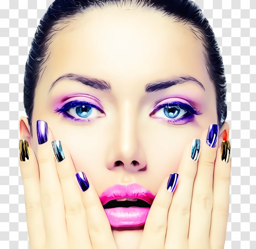 Face Eyebrow Cheek Skin Forehead - Watercolor - Eyelash Lip Transparent PNG