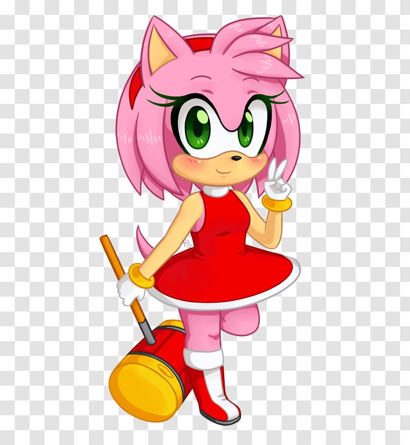 Sonic The Hedgehog Amy Rose Mario & At London 2012 Olympic Games Video Game - Heart Transparent PNG