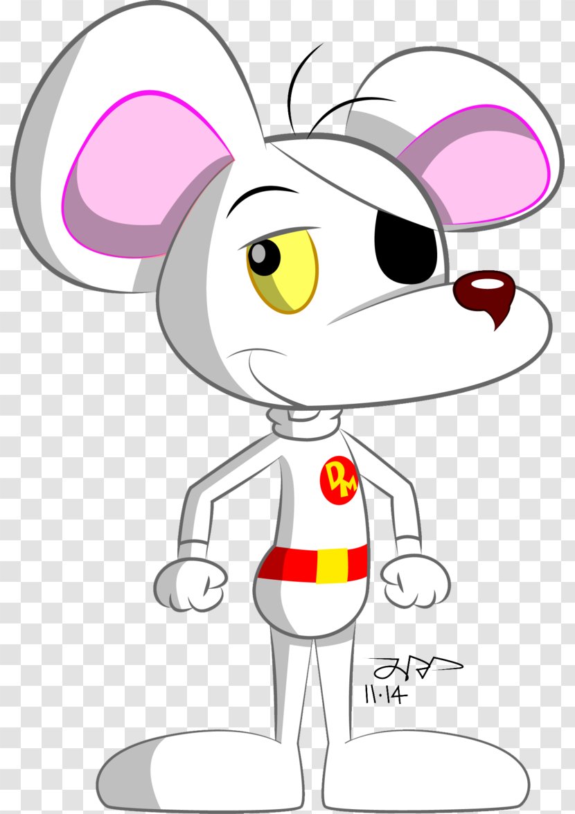 Line Art White Cartoon Clip - Flower - Danger Mouse Transparent PNG