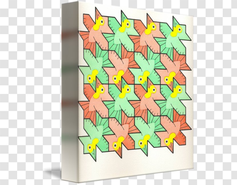 Geometry Work Of Art Tessellation Pattern - Geometric Bird Transparent PNG