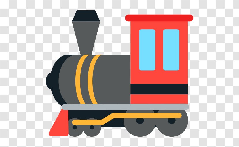 Train Emoji Steam Locomotive Transport - Logo - Suspension Island Transparent PNG