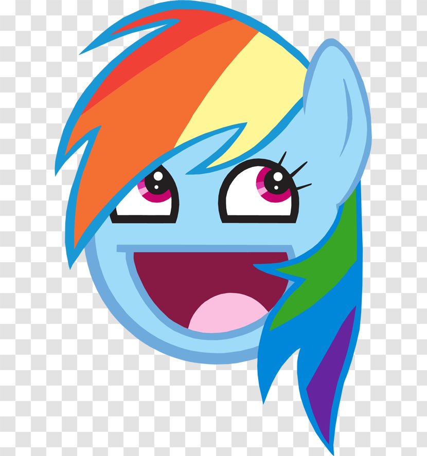 Rainbow Dash Derpy Hooves Applejack Rarity Pony - Silhouette - Epic Face Background Transparent PNG
