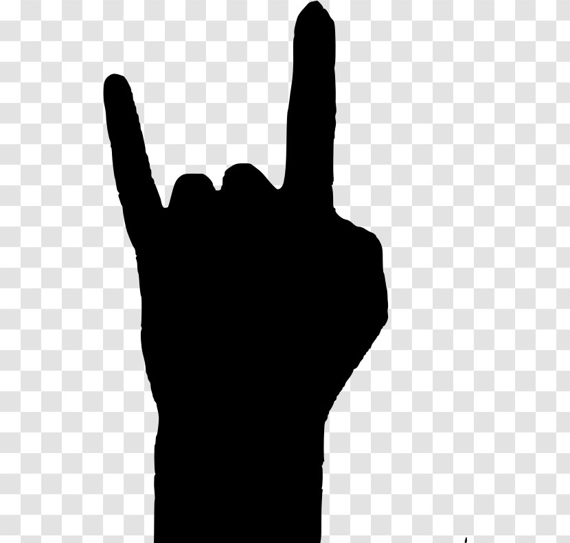 Rock Sign Of The Horns Clip Art - Line - Open Hands Transparent PNG