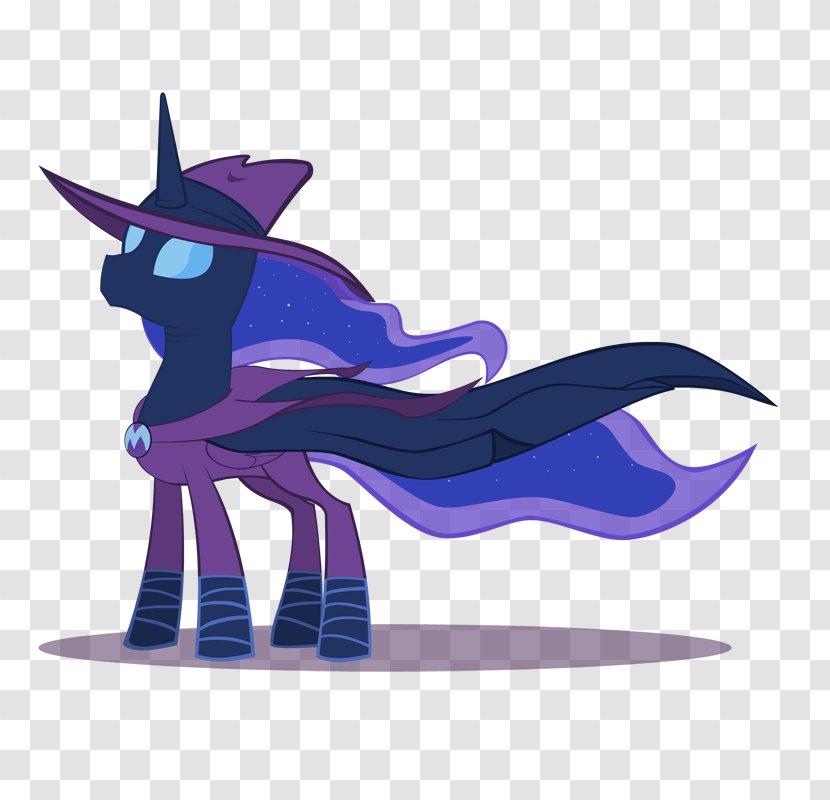 The Mysterious Mare Do Well Pony Princess Luna Horse - Purple Transparent PNG