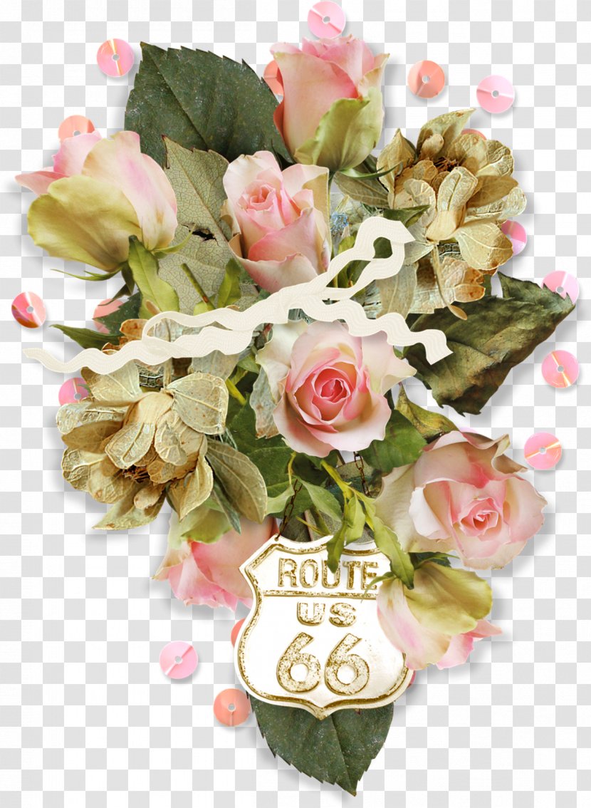 Garden Roses Floral Design Flower Bouquet - Cut Flowers - Decorative Pattern Transparent PNG