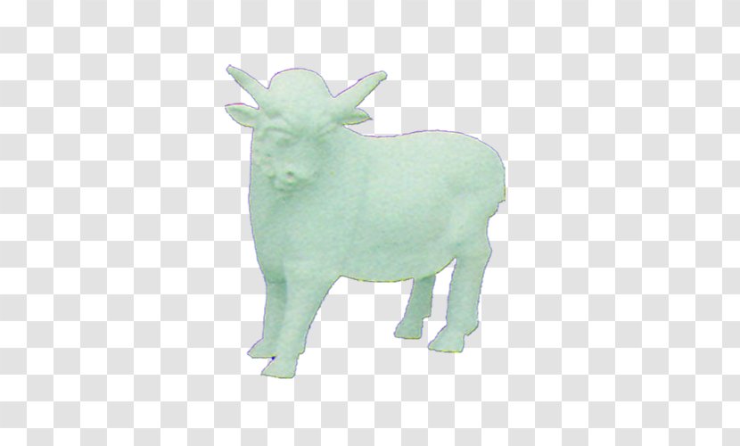 Sheep Cattle Goat Horn Green - Goats - Sculpture Transparent PNG