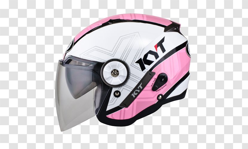 Helmet Motorcycle Visor Twin Ring Motegi White - Pink Transparent PNG