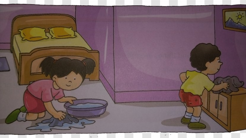 Cartoon Comics Drawing Toddler - Violet - Cleaners Classroom Transparent PNG