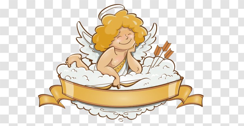 Valentines Day Angel Cupid Illustration - Shutterstock - Cute Transparent PNG