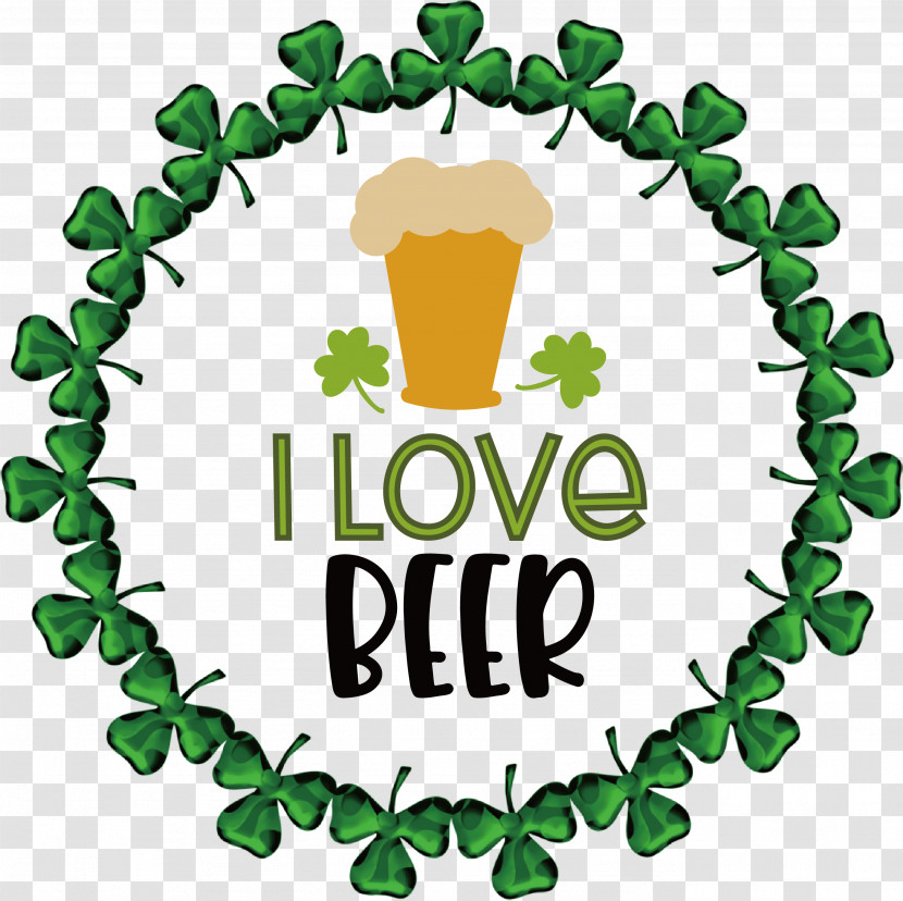 I Love Beer Saint Patrick Patricks Day Transparent PNG