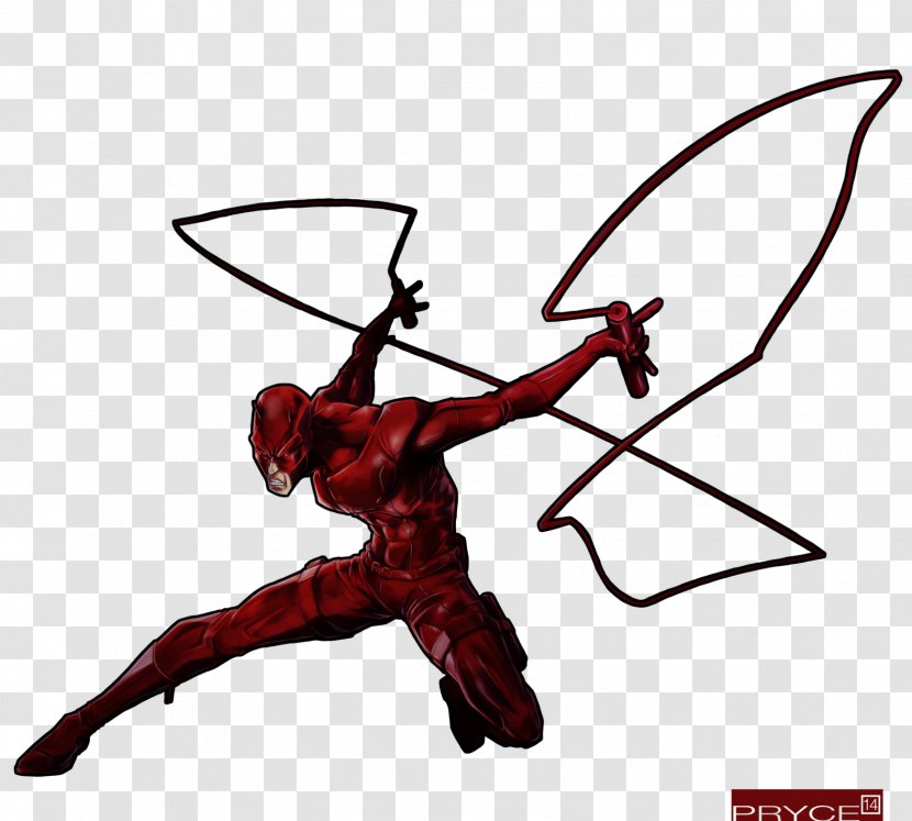 Daredevil Elektra Deadpool Clip Art - Superhero - Transparent Image Transparent PNG