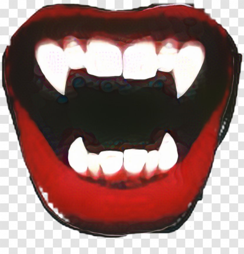Tooth Cartoon - Vampire - Lip Jaw Transparent PNG