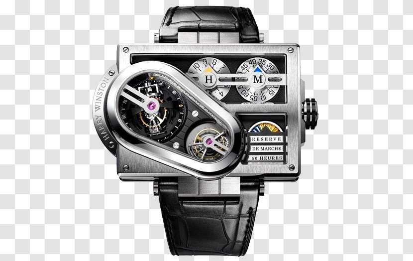Tourbillon Watch Harry Winston, Inc. Complication Horology - Strap - Creative Watches Transparent PNG