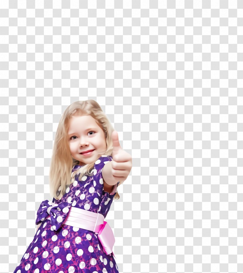 Polka Dot - Child Model - Toddler Gesture Transparent PNG