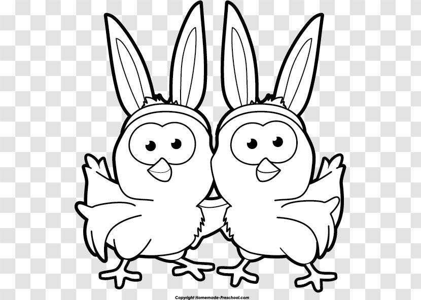 Domestic Rabbit Black And White Easter Bunny Clip Art - Cartoon Transparent PNG