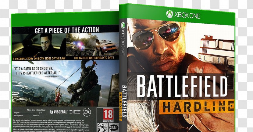 Battlefield Hardline 3 Xbox 360 1 4 - Playstation - Advertising Transparent PNG