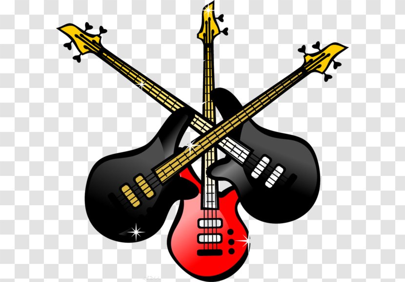 Bass Guitar Electric Musical Instrument - Tree - Black Transparent PNG