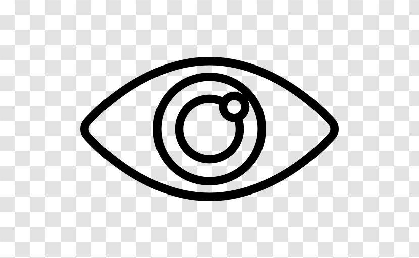 Vision Icon - Black And White - Rim Transparent PNG