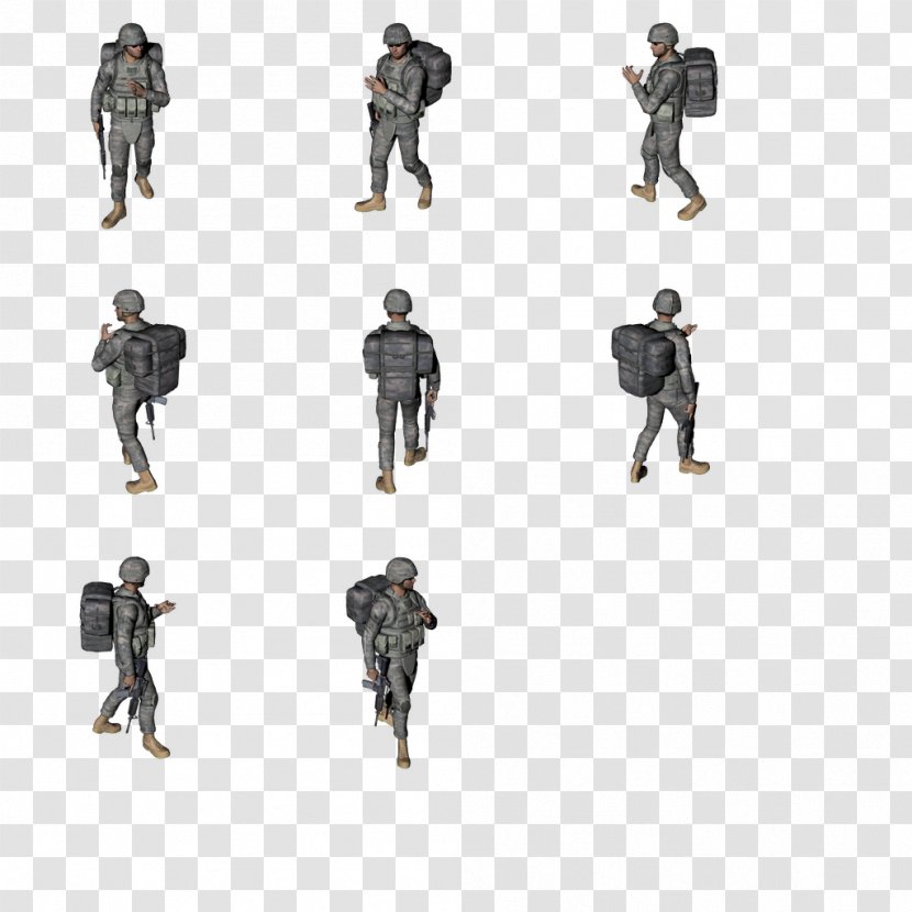 Sprite Isometric Graphics In Video Games And Pixel Art Soldier Army - Soldiers Transparent PNG