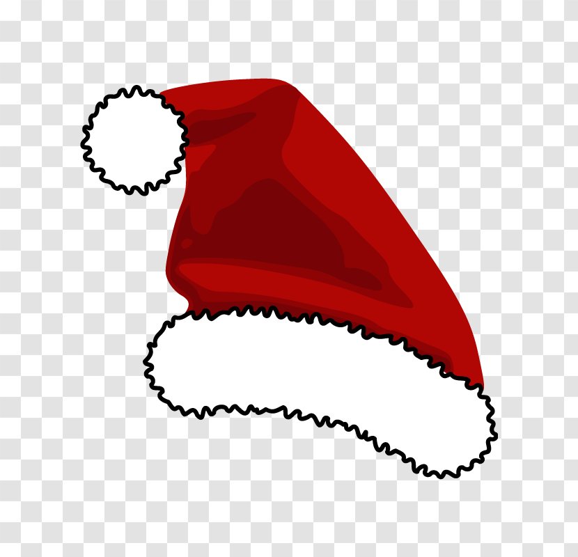 Santa Claus Suit Hat Clip Art - Mouth - Christmas Hats Transparent PNG