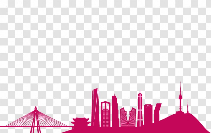 Seoul Silhouette - Triangle - Korea Transparent PNG