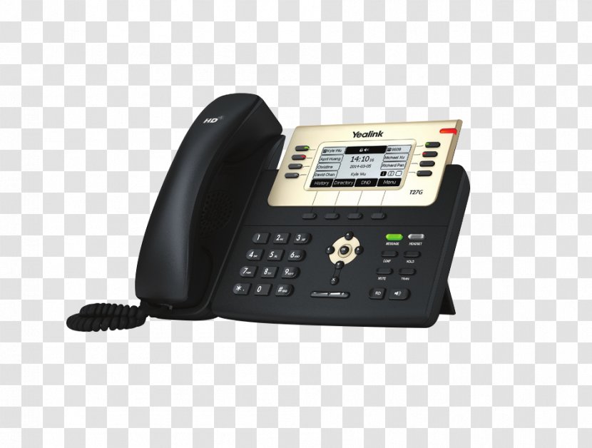 VoIP Phone Yealink SIP-T27G Session Initiation Protocol SIP-T23G Telephone - System - Sip Transparent PNG