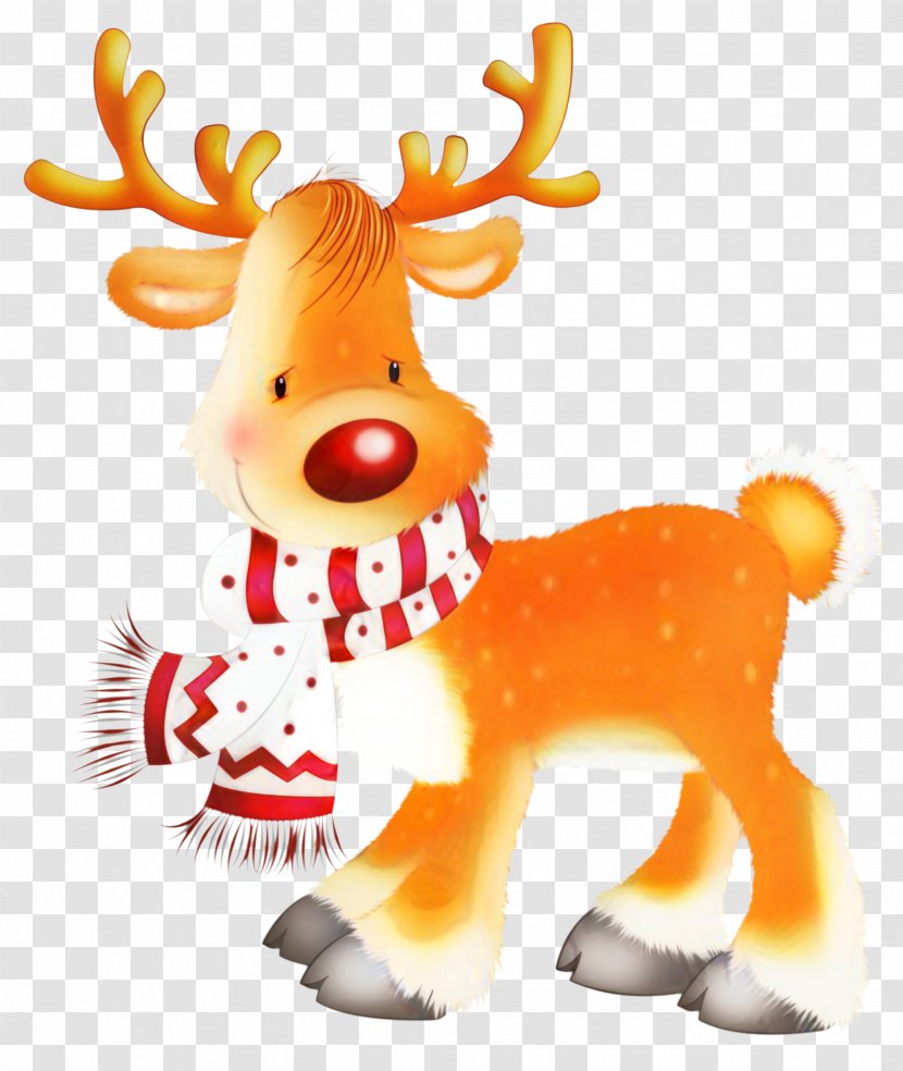 Santa Claus Rudolph Reindeer Clip Art Christmas Day - Drawing Transparent PNG