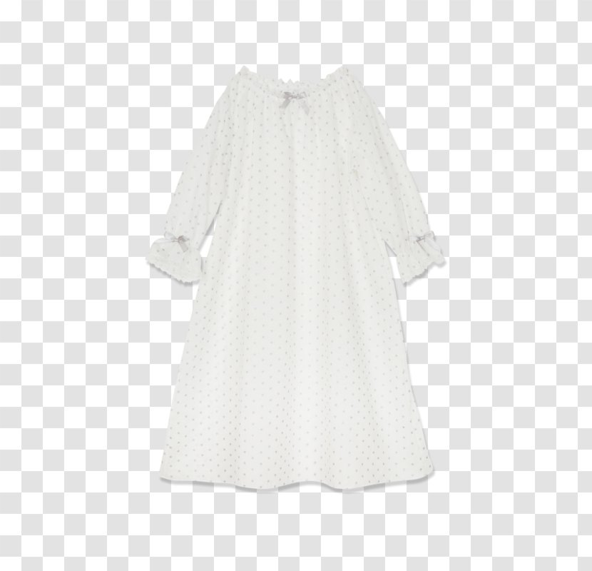 Dress Nightgown Pajamas Clothing Sleeve - Neck - Cotton Transparent PNG