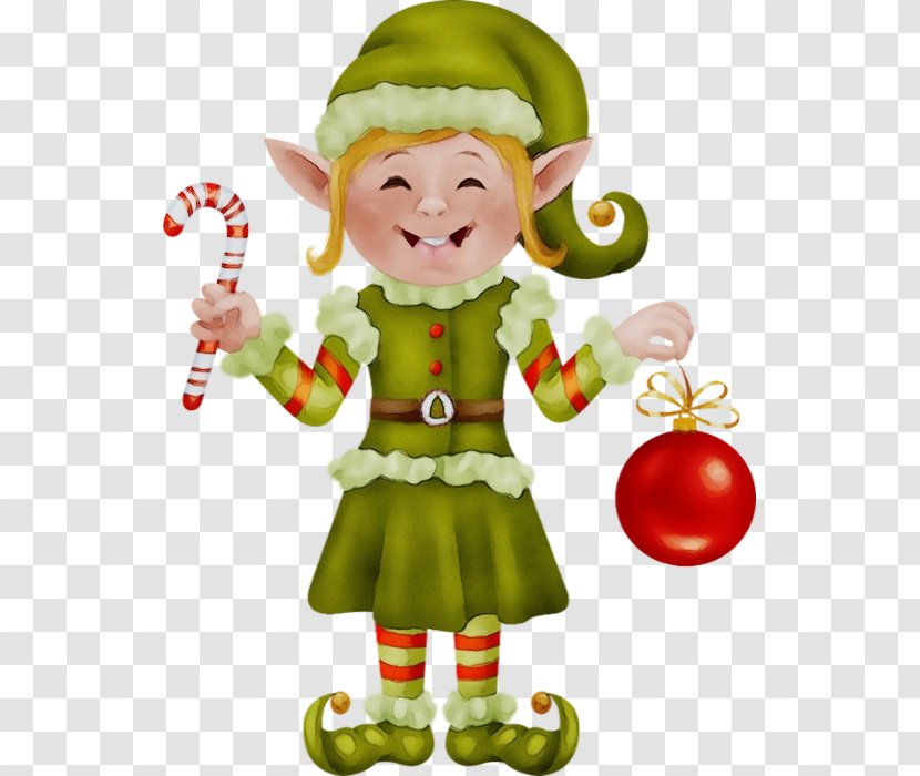 Christmas Elf - Paint - Holiday Ornament Transparent PNG