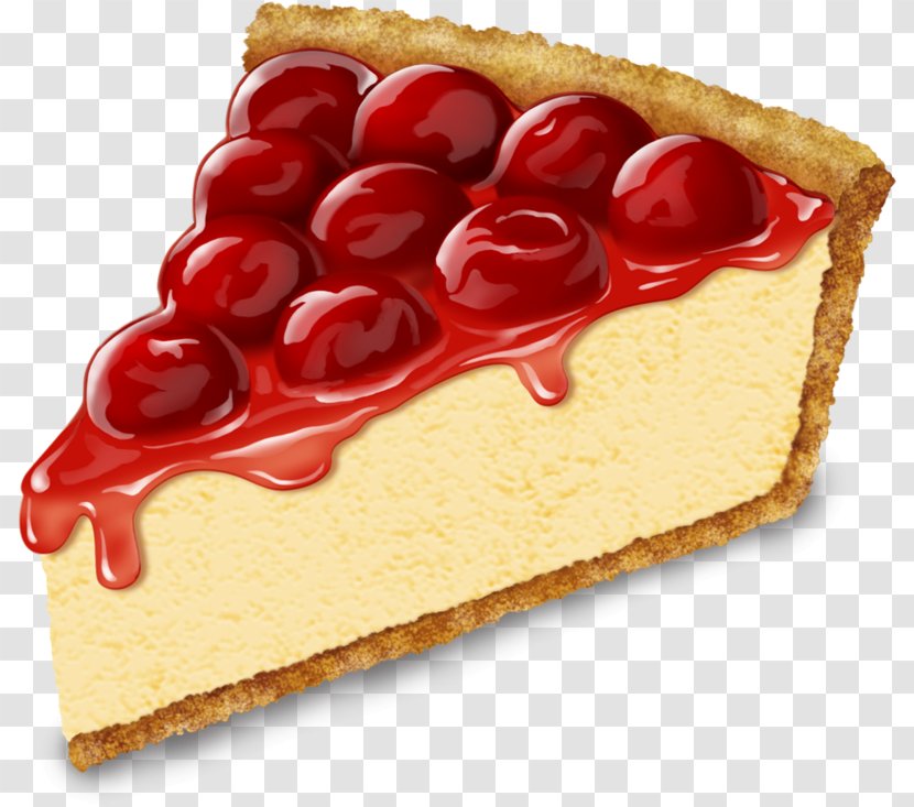 Cheesecake Cherry Pie Clip Art Tart Cherries - Baked Goods - Transparent Transparent PNG