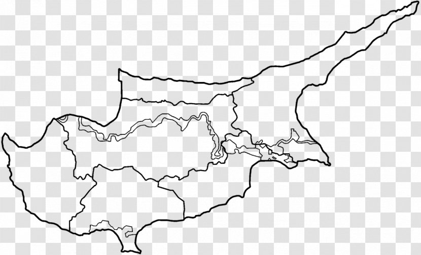 Lefkoşa District Cyprus World Chypre En Couleur Map - Monochrome Photography Transparent PNG