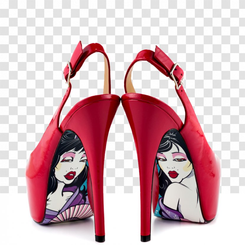 High-heeled Shoe Sandal Slingback Stiletto Heel - Highheeled Transparent PNG