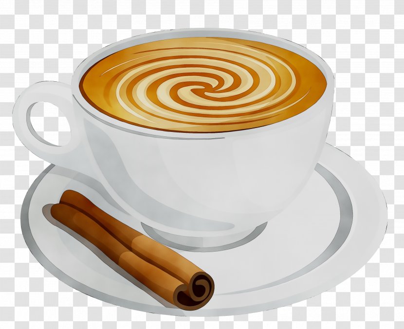 Cappuccino Cafe Tea Espresso Coffee - Cinnamon - Food Transparent PNG