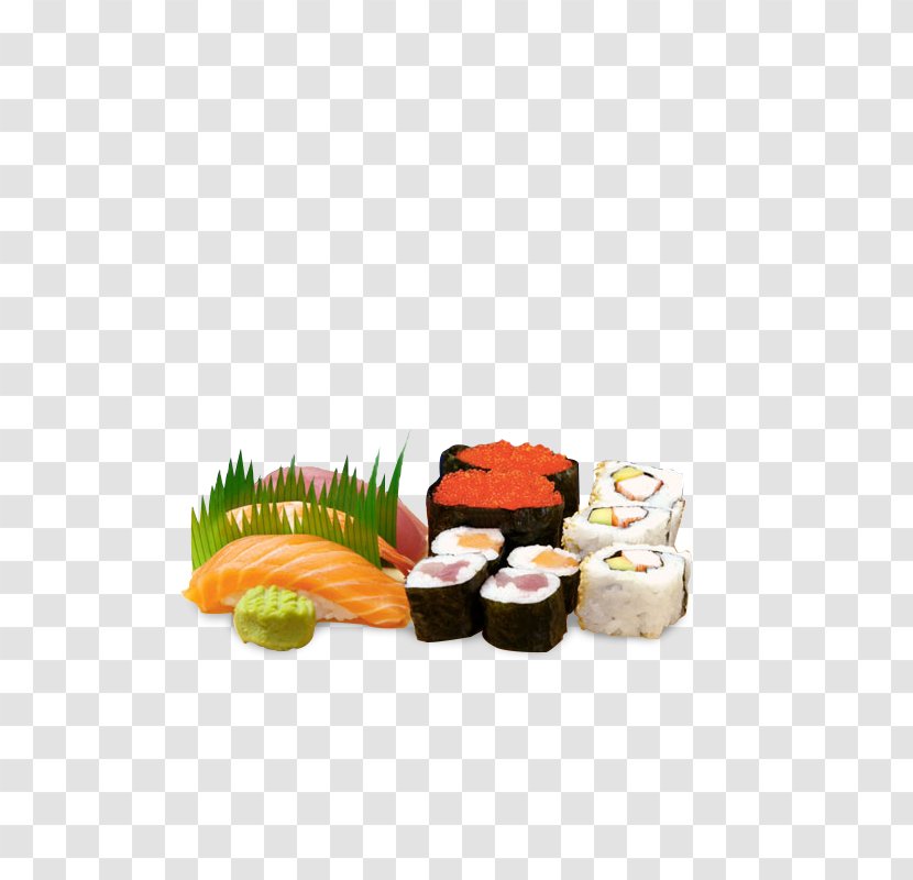 Sushi Onigiri Dish Salmon - Turnip Transparent PNG