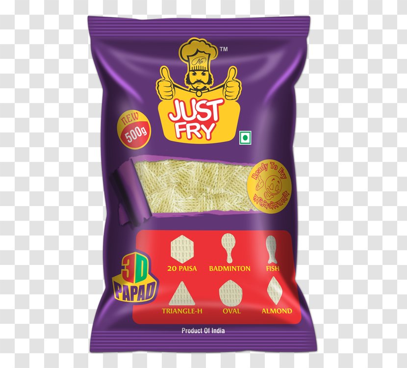 Papadum Food Potato Crisp - Packaging And Labeling Transparent PNG