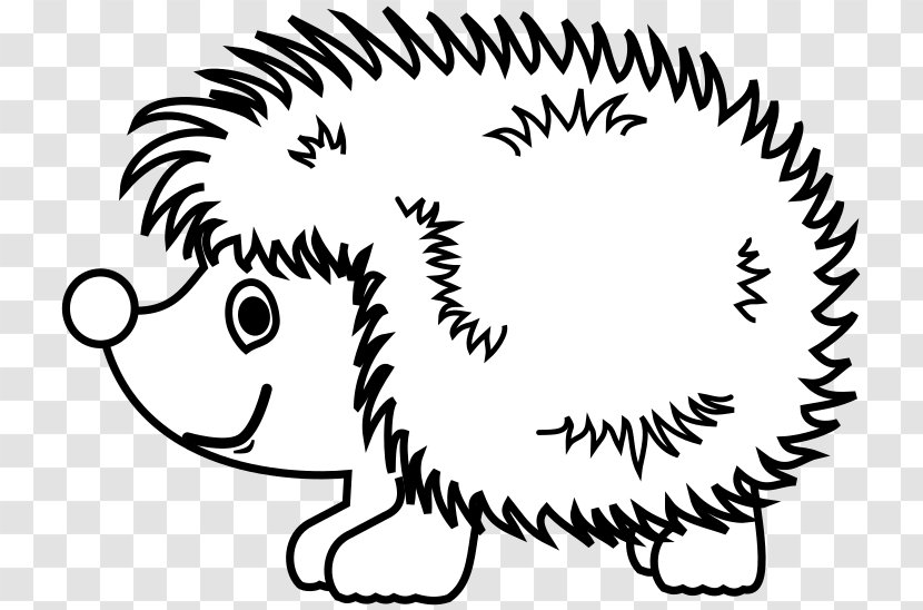 Hedgehog Clip Art Coloring Book Drawing Free Content - Silhouette Transparent PNG