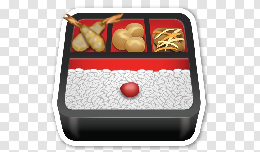 Japanese Cuisine Chinese Bento Take-out Emoji - Restaurant - Box Transparent PNG