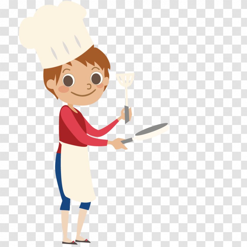 Macaroni And Cheese Chef Cooking Restaurant - Cartoon - At Work Transparent PNG