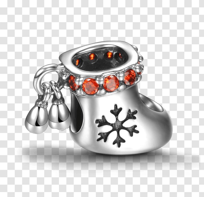 Charm Bracelet Silver Pandora Jewellery - Christmas Stockings Transparent PNG
