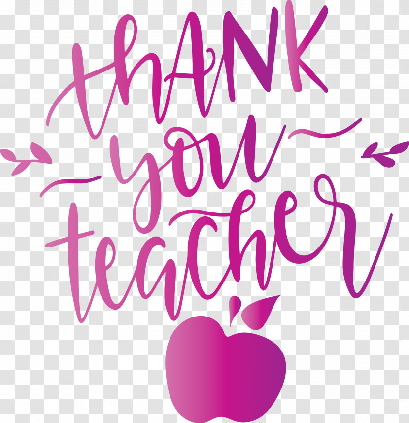 Teachers Day Thank You Transparent PNG