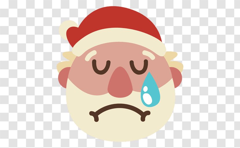 Santa Claus Christmas Smile Clip Art - Head Transparent PNG