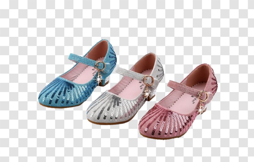 Elsa Sandal Child High-heeled Footwear - Sequin - The New Children's Summer High Heels Transparent PNG