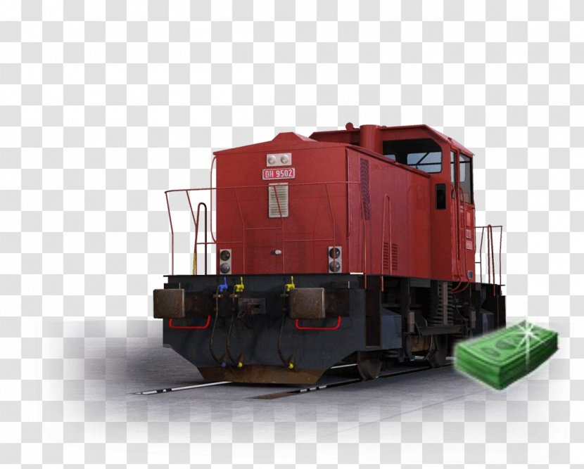 Train Rail Transport Locomotive Railroad Car Cargo - Vehicle Transparent PNG