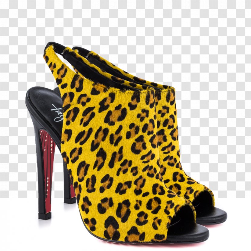 Leopard High-heeled Shoe Clothing Handbag - Cartoon Transparent PNG