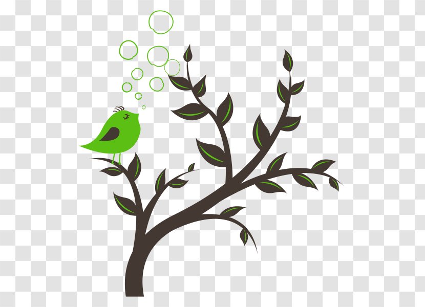 Paper Sticker Wall Decal - Twig - Bird Tree Transparent PNG