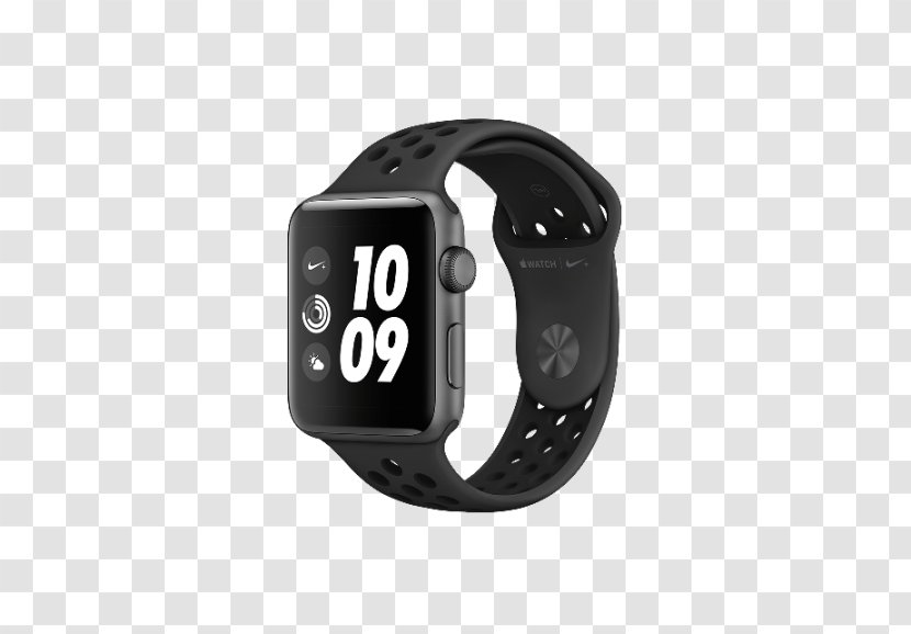 Apple Watch Series 3 Smartwatch Nike+ OLED 34.2g Grey Smartwatch, Anthracite 2 - Strap - 1 Transparent PNG